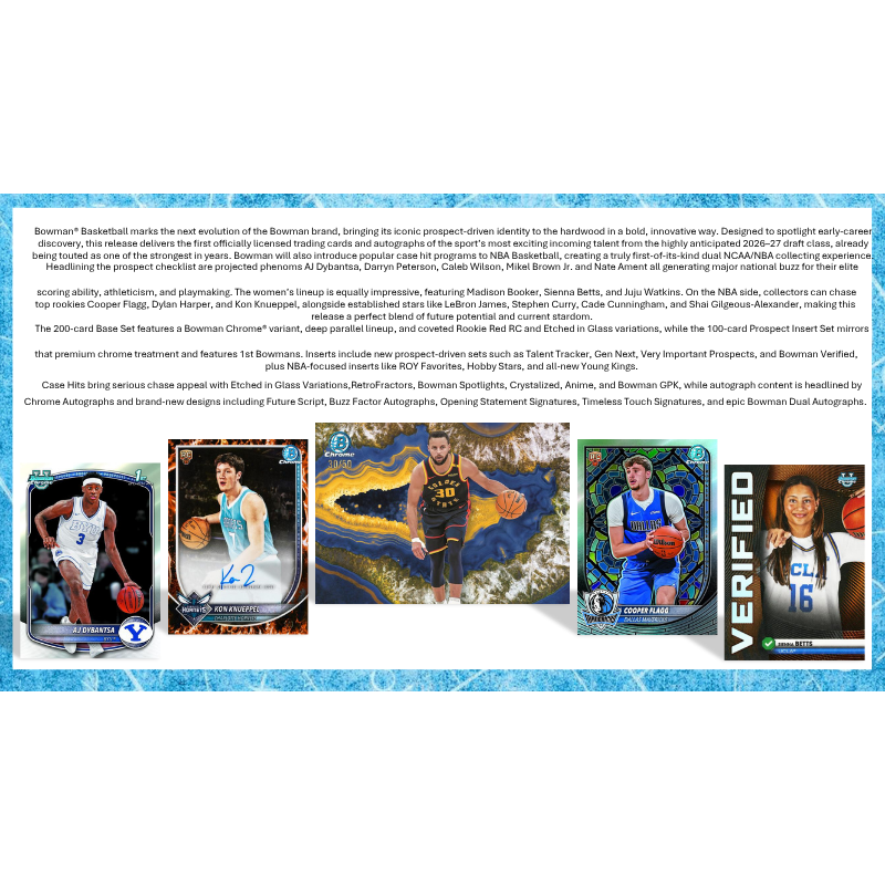 2025/26 Bowman Basketball Hobby 12 Box Case - Image 3