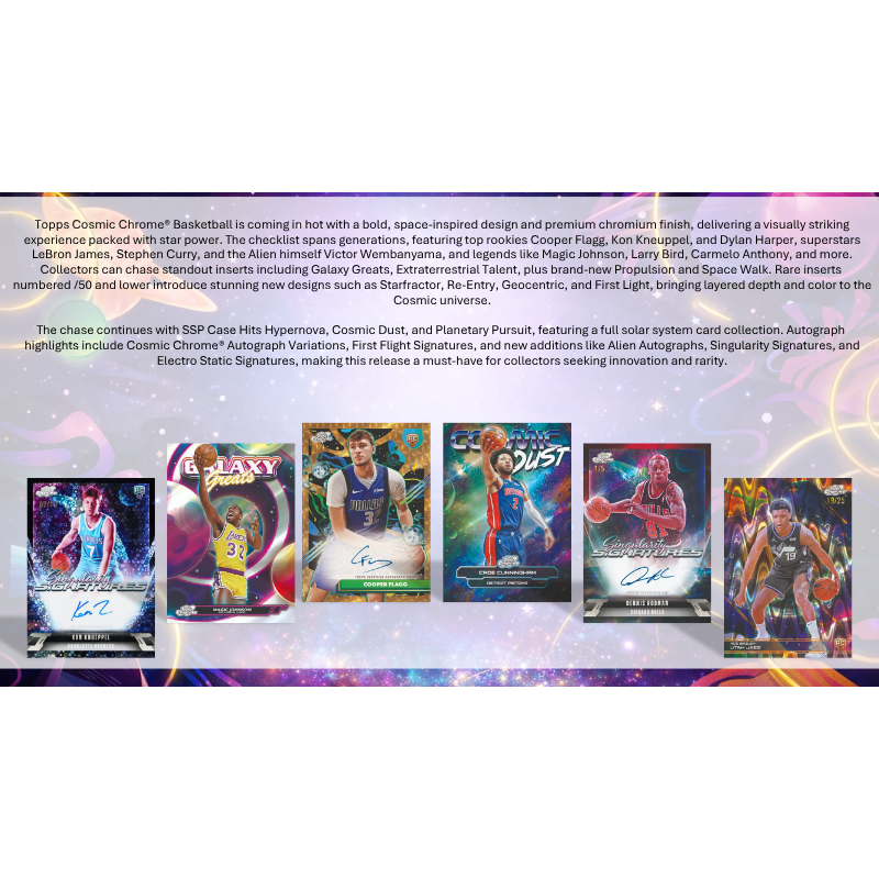 2025/26 Topps Cosmic Chrome Basketball Hobby Box - Image 3