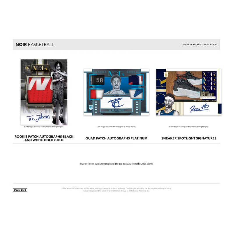 2025/26 Panini Noir Basketball Hobby 4 Box Case - Image 3