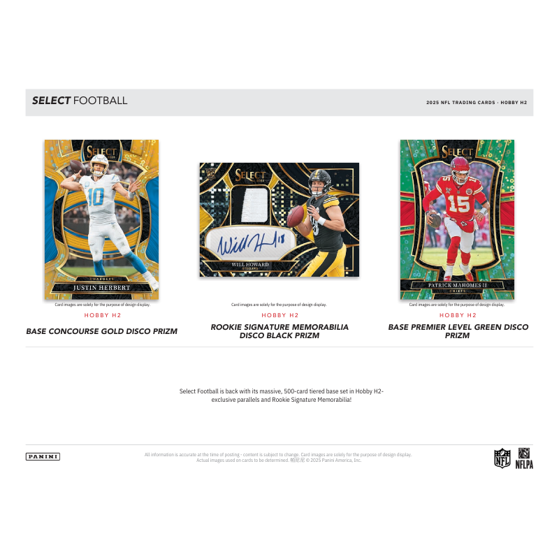 2025 Panini Select Football H2 Hybrid 20 Box Case - Image 3