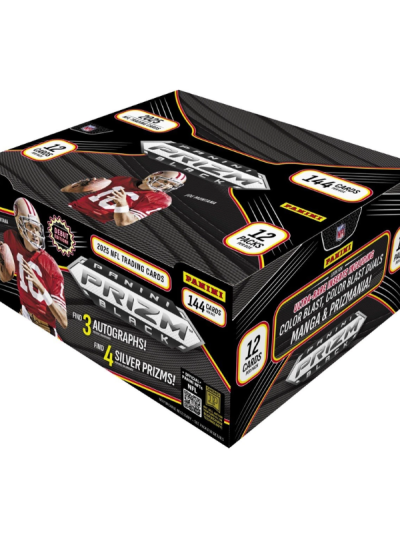 2025 Panini Prizm Black Football Hobby 12 Box Case