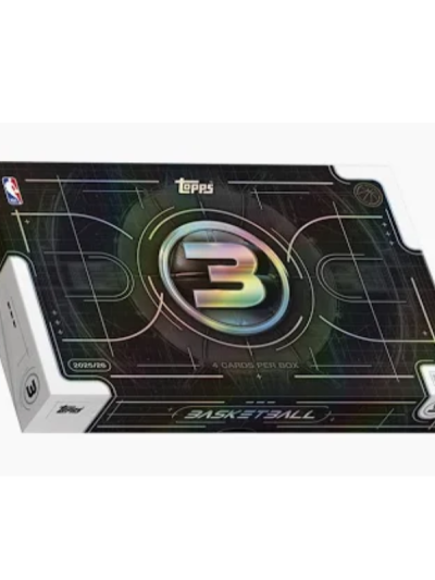 2025/26 Topps Three Basketball Hobby 4 Box Case