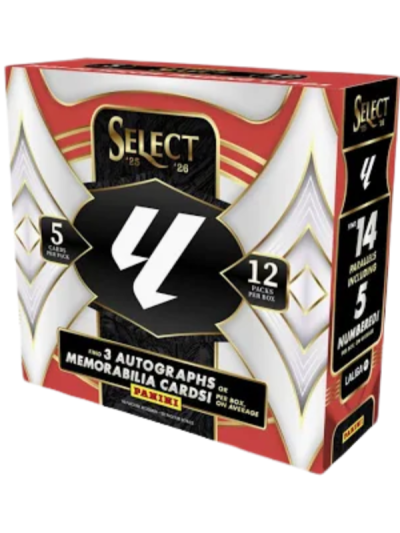 2025/26 Panini Select La Liga Soccer Hobby 12 Box Case