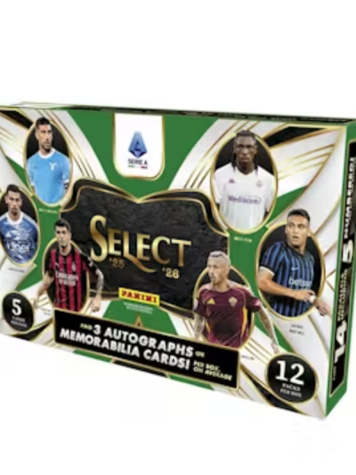 2025/26 Panini Select Serie A Soccer Hobby 12 Box Case