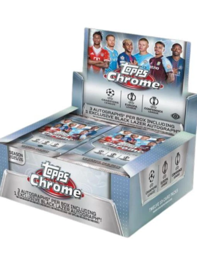 2025/26 Topps Chrome UEFA Club Competitions Soccer Jumbo Box