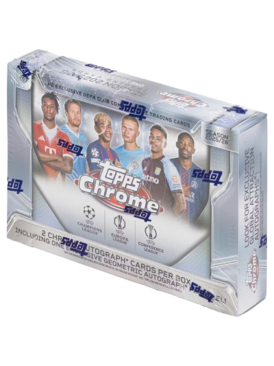2025/26 Topps Chrome UEFA Club Competitions Soccer Delight Box