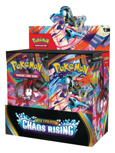 Pokemon Mega Evolution Chaos Rising Booster 6 Box Case