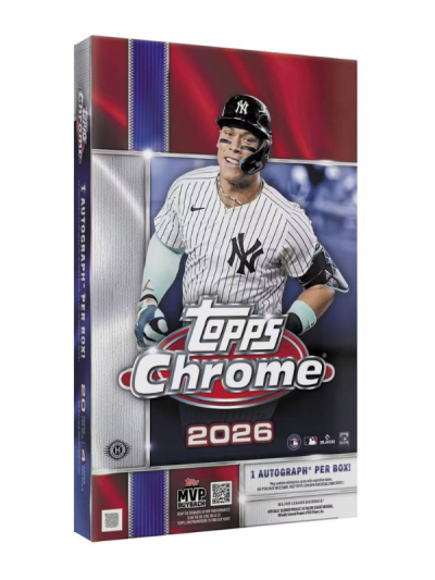 2026 Topps Chrome Baseball Hobby 12 Box Case